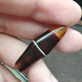 Antique Yemeni Agate Natural Agate Bead very unique Pattern #7